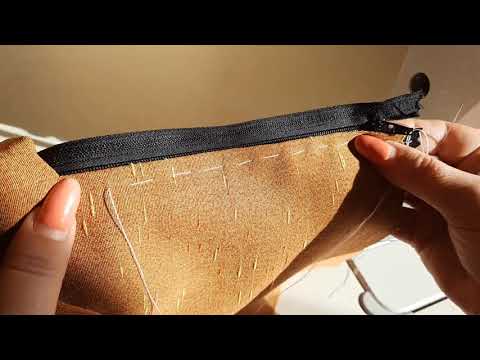 Видео: Обробка застібки на тасьму - "блискавка"  в спідниці.