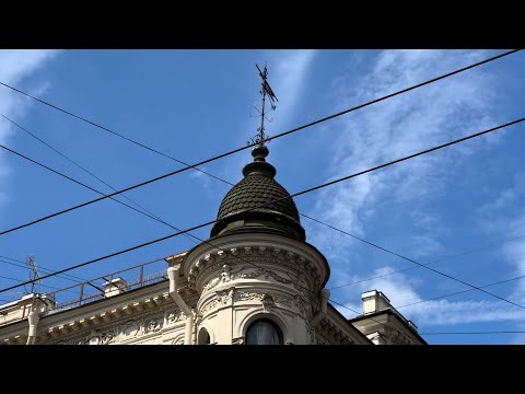 Видео: Прогулка по Санкт-Петербургу, ул Чайковского ч2/ Walking in St. Petersburg, architecture of building