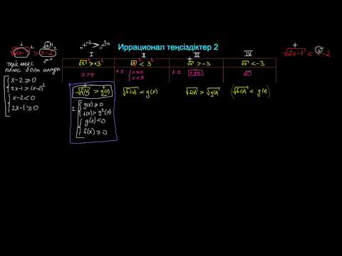 Видео: Иррационал теңсіздіктер 2