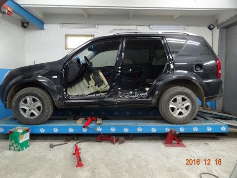 Видео: SsangYong Rexton. боковой удар. обзор повреждений.