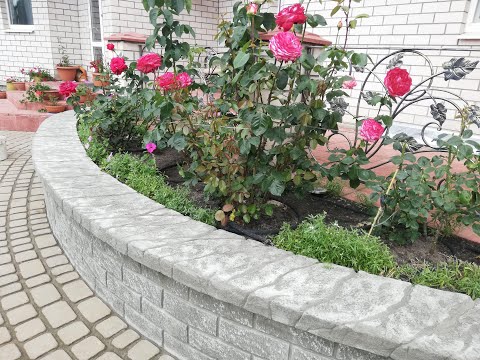 Видео: Клумба из арт бетона