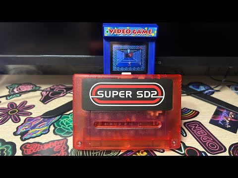 Видео: Флеш картридж snes2sd для Super famicom(super nintendo) с aliexpress.