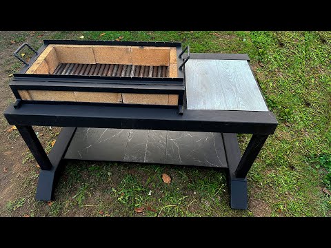 Видео: Делаю вечный мангал из профильной трубы и шамотного кирпича