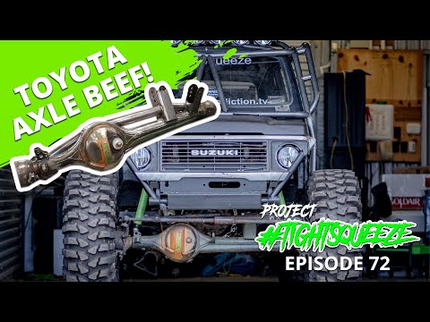 Видео: Toyota Axle Beef - EP72 - Проект #TightSqueeze - Suzuki Samurai SJ413 Tin Top Build