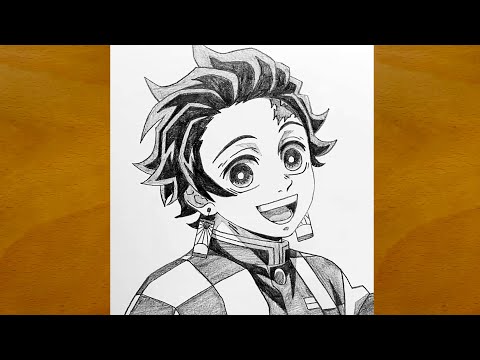 Видео: Как нарисовать Тандзиро Камадо шаг за шагом || Рисунок рассекающего демонов