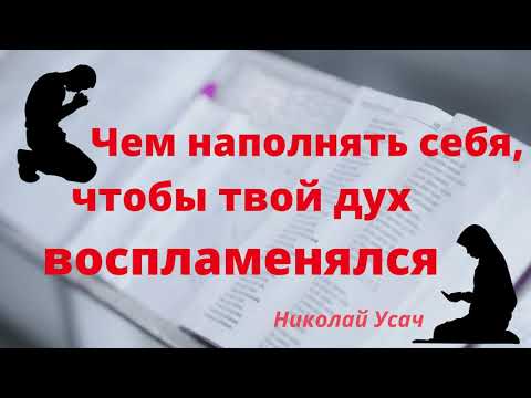 Видео: Чем наполнять себя, чтобы твой дух воспламенялся | Николай Усач