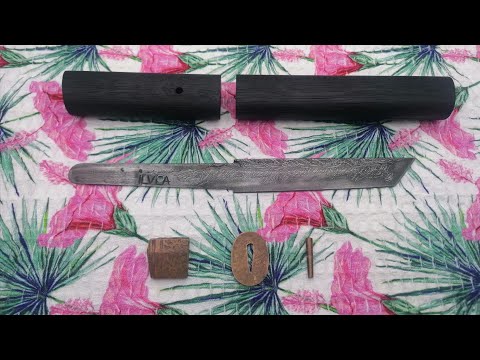 Видео: Японский нож Танто Шаг 2|Изготовление ножа из напильника