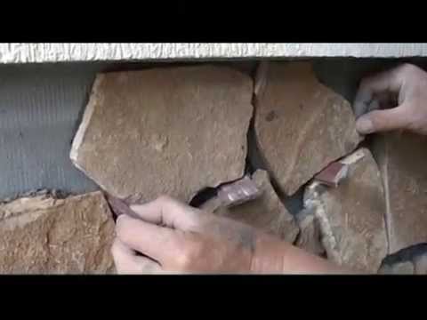 Видео: Видео облицовка фасада натуральным камнем