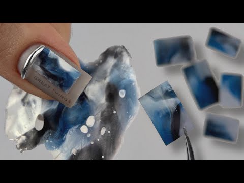 Видео: 💙 Текстура гель лаками / Хенд мейд слайдер / Дизайн ногтей текстуры