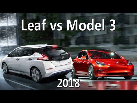 Видео: Обзор Nissan Leaf 2018 и Сравнение с Tesla model 3