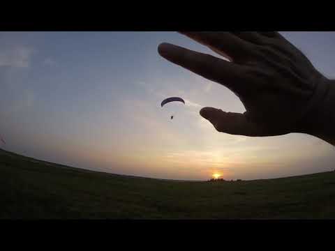 Видео: Первый полет (Александр Васильев). First paragliding flight. 2020.