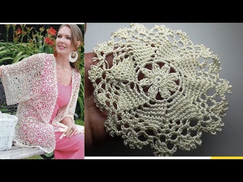 Видео: Круглый мотив крючком для кимоно
