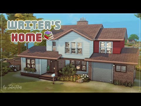 Видео: Дом писателя📚│Строительство│Writer's Home│SpeedBuild│NO CC [The Sims 4]