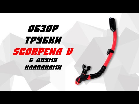 Видео: Трубка Scorpena V с двумя клапанами