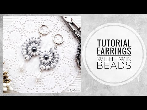 Видео: #МК - Серьги с использованием бисера твин | #Tutorial - Earrings using twin beads