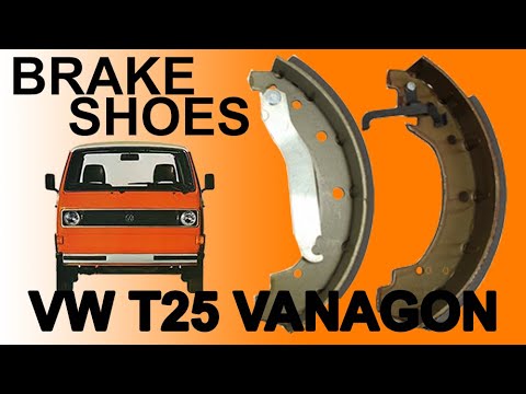 Видео: Замена и регулировка задних тормозных колодок VW T25 Vanagon T3