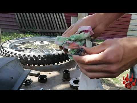 Видео: Irbis TTR 250R  Замена подшипников переднего колеса
