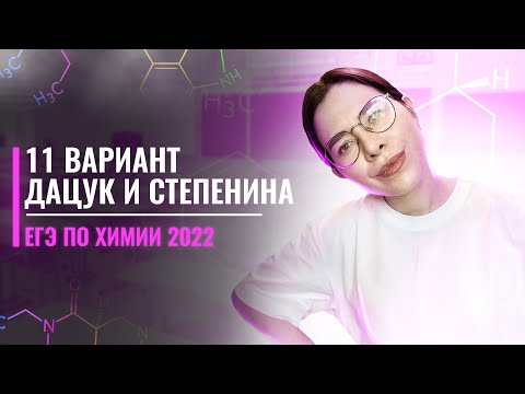Видео: Вариант №11 по химии Дацук и Степенина | ЕГЭ по химии 2022