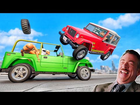 Видео: Смешные моменты с джипом 🤣 - [BeamNG.Drive]