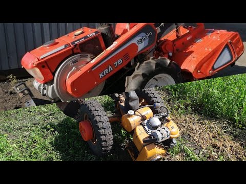 Видео: Kubota kra75 / Мтз06