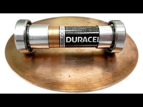 Видео: 🌑 ДВИГАТЕЛЬ из батарейки и подшипников невероятно просто!  Ball Bearing Motor Игорь Белецкий