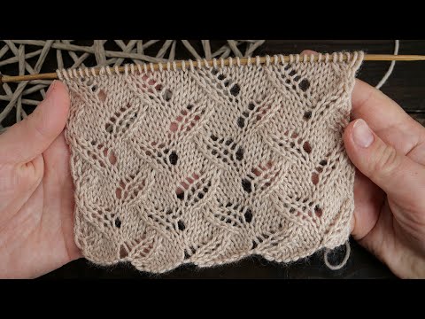 Видео: Узор спицами «Ушки» 🐰 Knitting pattern «Ears»