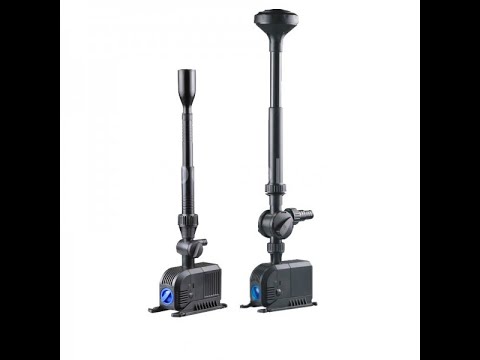 Видео: Работа в живую!Минифонтан!Насос для пруда SunSun HJ-500 + насадки