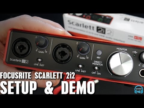 Видео: Focusrite Scarlett 2i2 — настройка и демонстрация