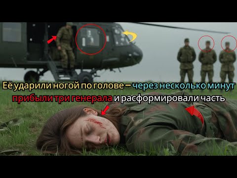 Видео: Её ударили ногой по голове — через несколько минут прибыли три генерала и расформировали часть