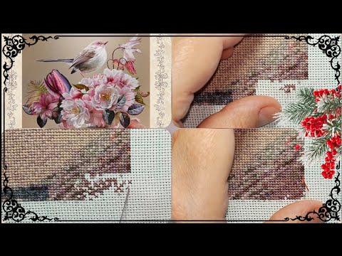 Видео: Процесс вышивки крестом🪡//Cross-stitch