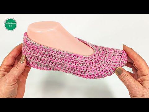 Видео: тапочки крючком