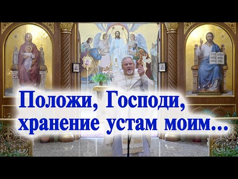 Видео: Положи, Господи, хранение устам моим... Проповедь свящ. Георгия Полякова в 7 неделю по Пятидесятнице