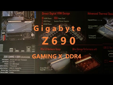 Видео: Gigabyte z690 Gaming X DDR4 | Подробный обзор материнской платы