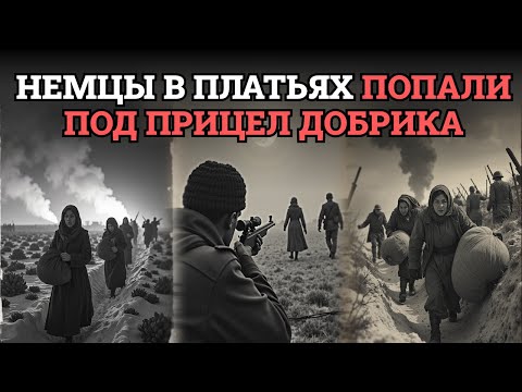 Видео: Как немцы в женских платьях пытались обмануть голодных и чем их угостил ленинградский снайпер в ту