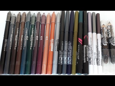 Видео: #maybelline#tattooliner #коллекциякосметики    Моя коллекция карандашей для глаз от Maybelline