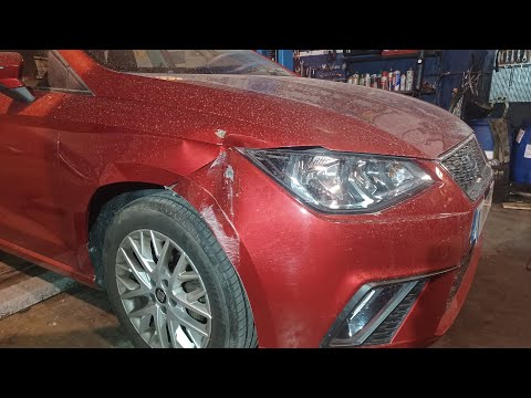 Видео: Seat Ibiza 2019 Ремонт пластика Передний правый удар