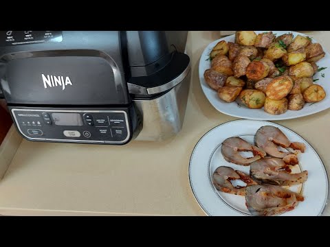 Видео: Grill Ninja!!!Запеченная картошка  в Гриле Нидзя!!!