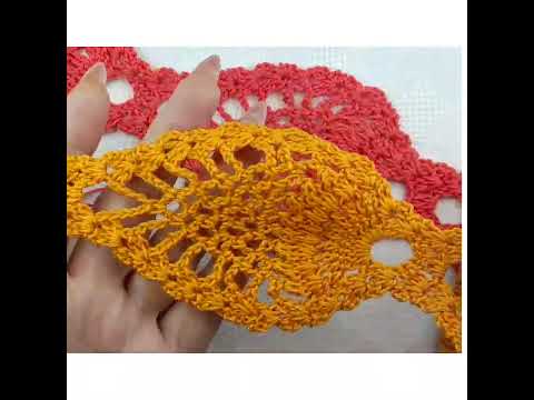 Видео: Узор "Ананас "крючком.Ленточное вязание