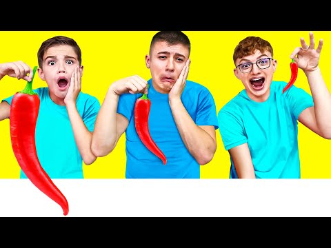 Видео: БОЛЬШАЯ, СРЕДНЯЯ или МАЛЕНЬКАЯ ЕДА ЧЕЛЛЕНДЖ