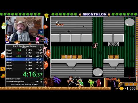 Видео: Прохождение Chip N Dale (NES) за 10:17 от Arcus