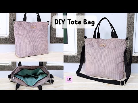 Видео: Как сделать сумку-шоппер с утопленной молнией