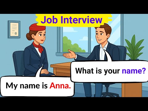 Видео: Разговор на собеседовании на английском языке | Легкая практика разговорной речи на английском яз...