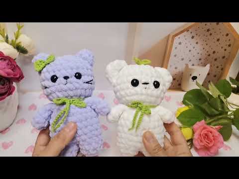 Видео: Апрельский вязовлог 💚 Связала новые игрушки серии"Велютики" #crochet