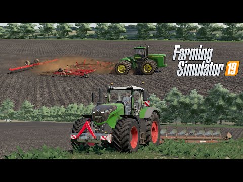 Видео: FS19 Timelapse #56 Пахота, вывоз навоза, культивация Fendt 1050, Fendt 820, John Deere 9620