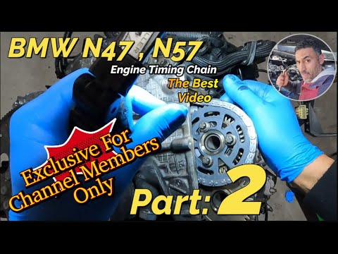 Видео: Настройка цепи ГРМ двигателей BMW N47 и N57, часть 2