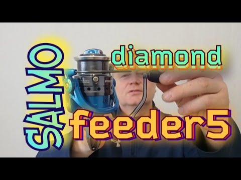 Видео: Salmo Diamond Feeder 5.Катушка для фидера от Салмо.