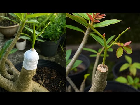 Видео: Советы по прививке роз на цветы адениума с вероятностью успеха почти 100%