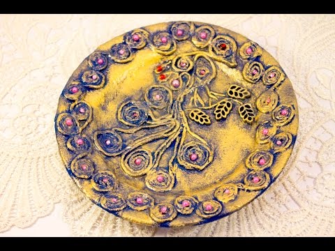 Видео: #22 техника Пейп арт мастер класс для начинающих Татьяна Сорокина декор тарелки в этно стиле
