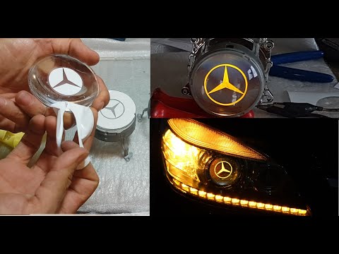 Видео: Как это сделано Дизайн логотипа Mercedes C180 // Дневные ходовые огни // Последовательный сигнал