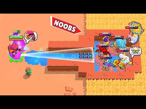 Видео: Эмбер с IQ 10 000 уничтожает самых неудачливых нубов из команды 💦 Смешные моменты и неудачи Brawl...